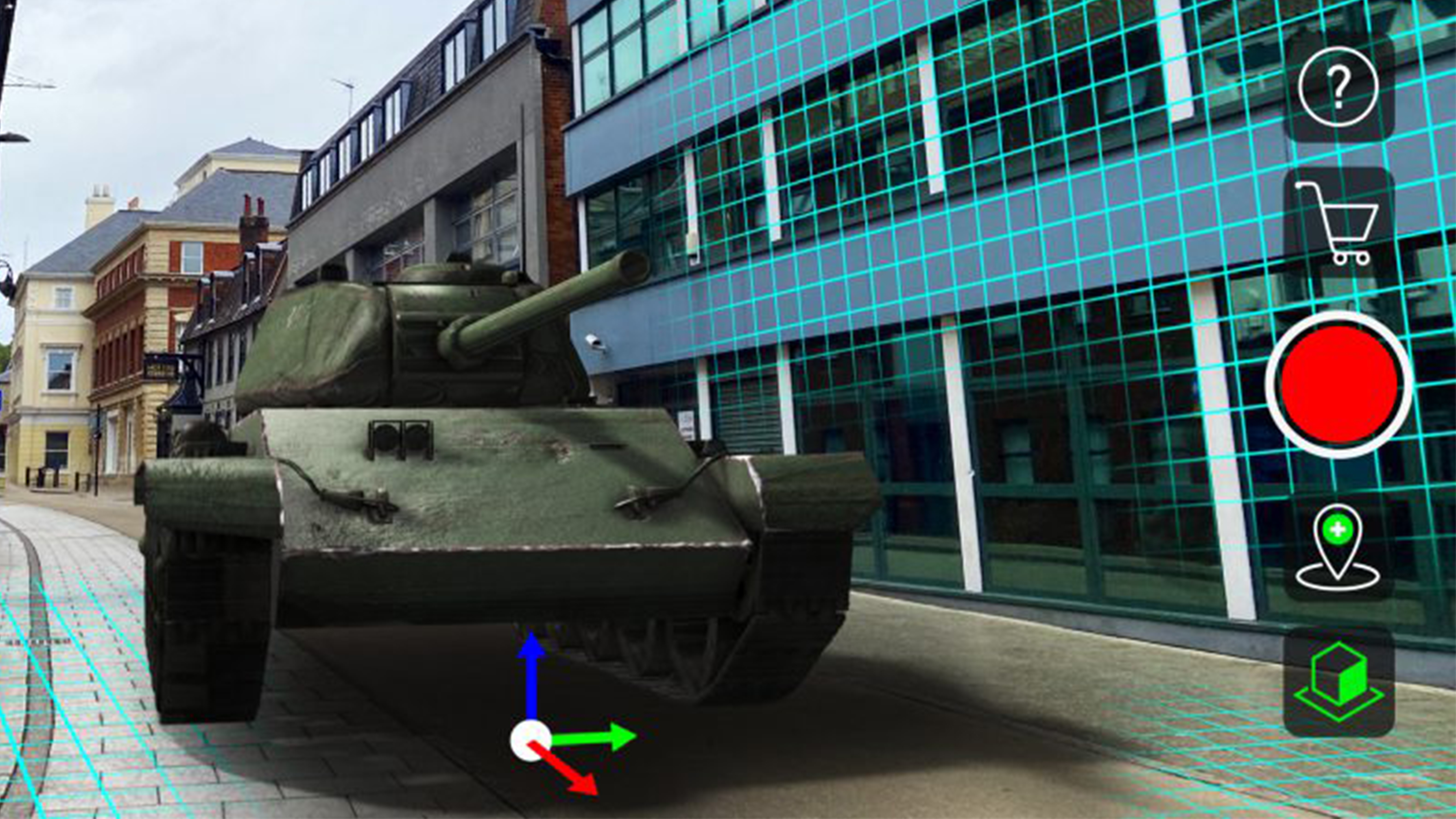 3D model of a tank.
