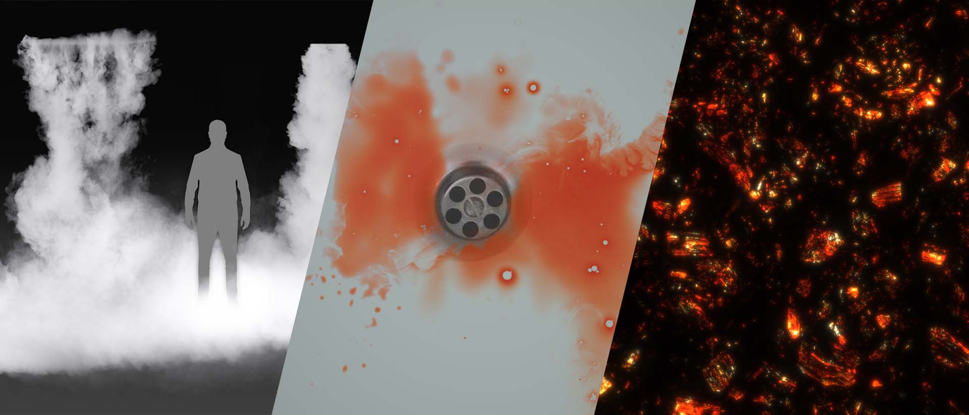 Just released! Falling Fog, Blood in Water, & Smoldering Surfaces VFX Collections
