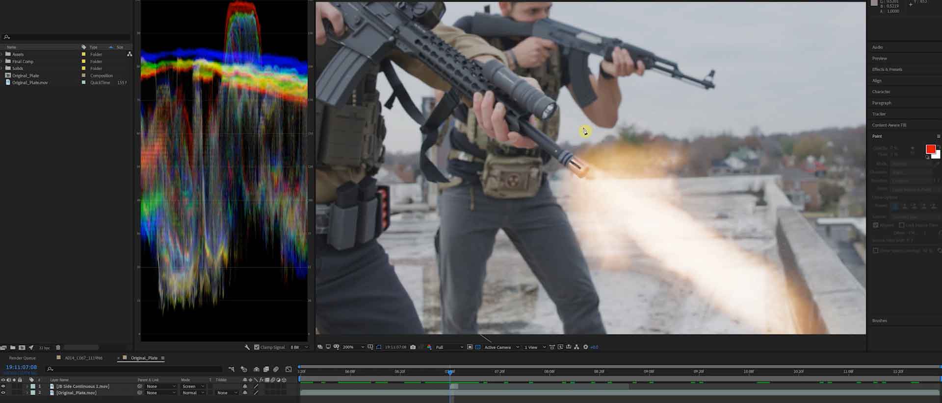 How To Composite Muzzle Flashes And More To Your Gun VFX | AE Tutorial 